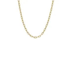 14k Gold Medium Square Oval Link Chain