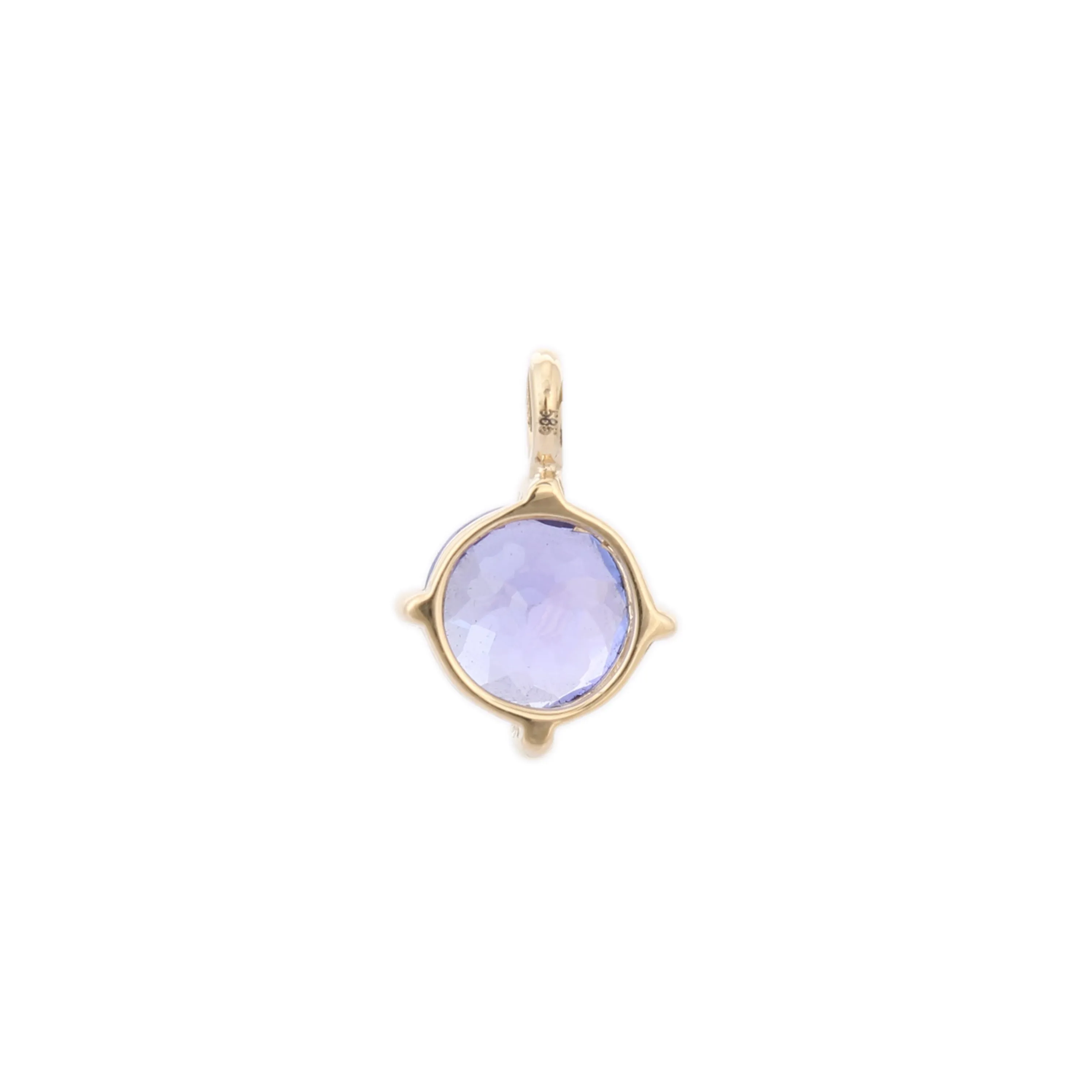 14K Gold Tanzanite Gemstone Pendant