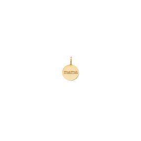 14k Small Personalized Disc Charm