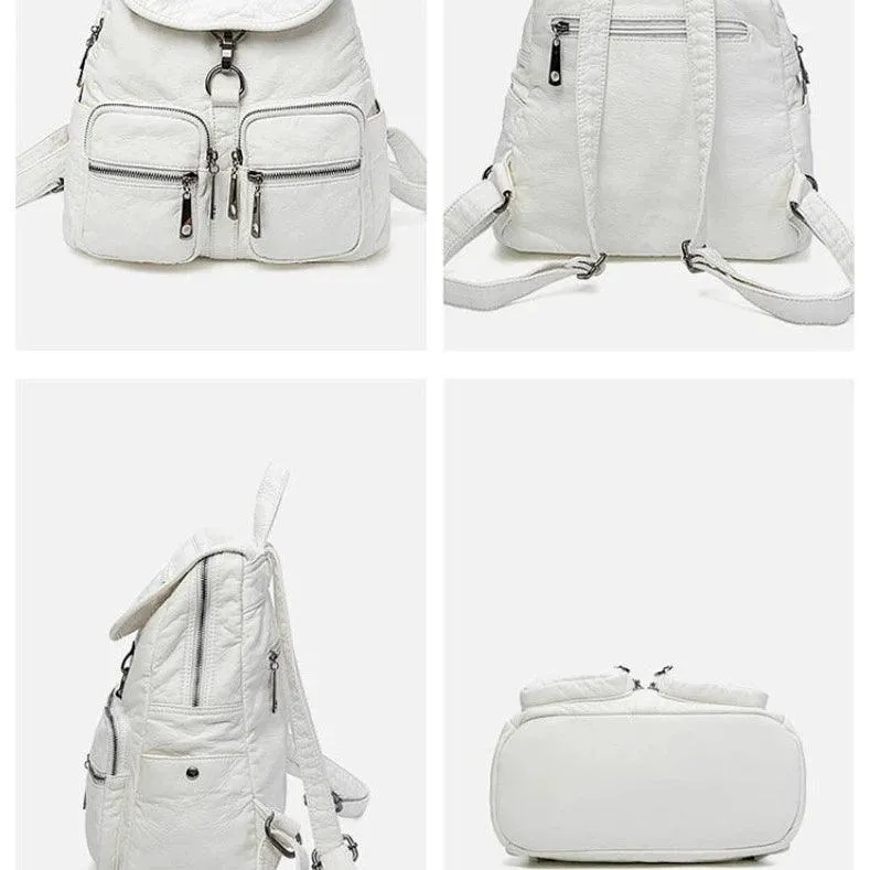 2158 Women's Cool Backpack  - Soft Leather Shoulder Bag