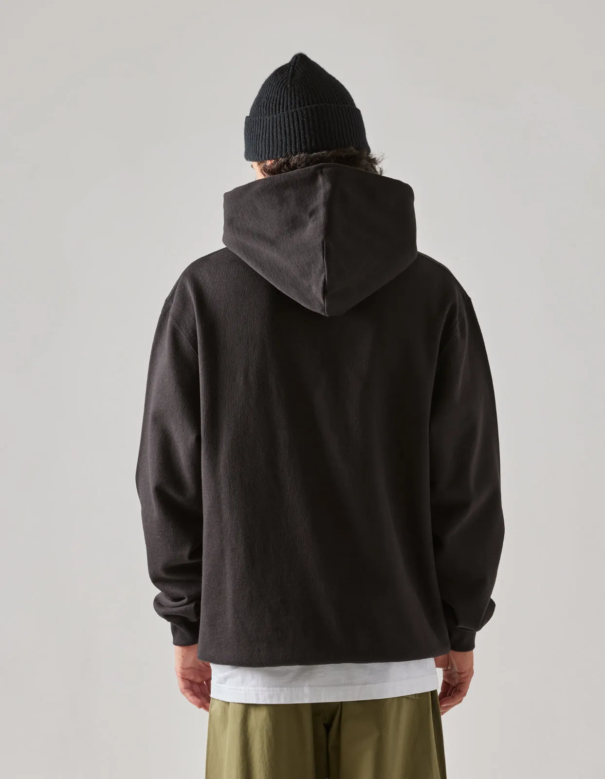 4622 Maharishi Organic Hooded Sweat Black