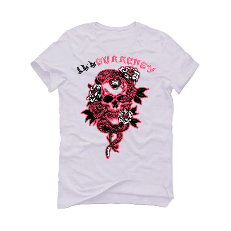 Air Jordan 7 "White Infrared" White T-Shirt (Snake skull rose)