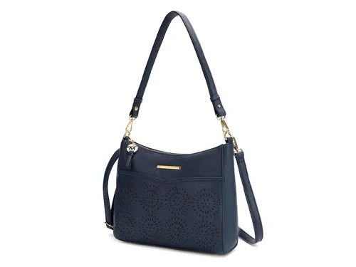 Alanis Laser Cut Vegan Leather Women’s Shoulder Bag