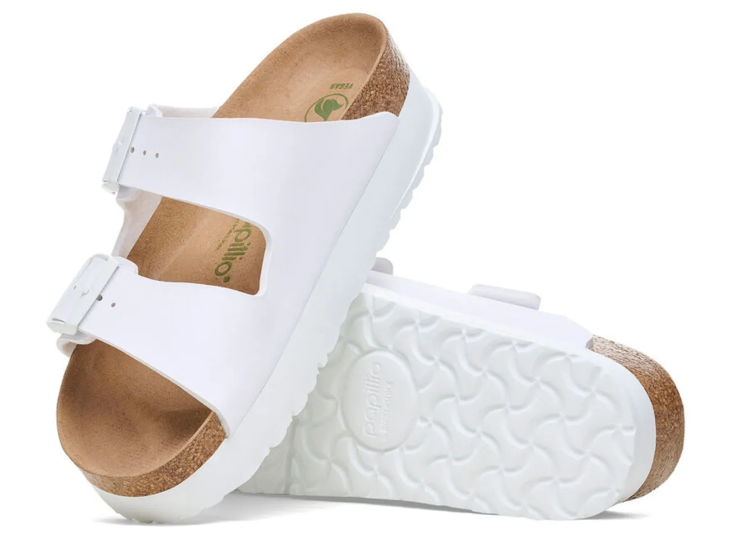 Birkenstock: Arizona Flex Platform in White