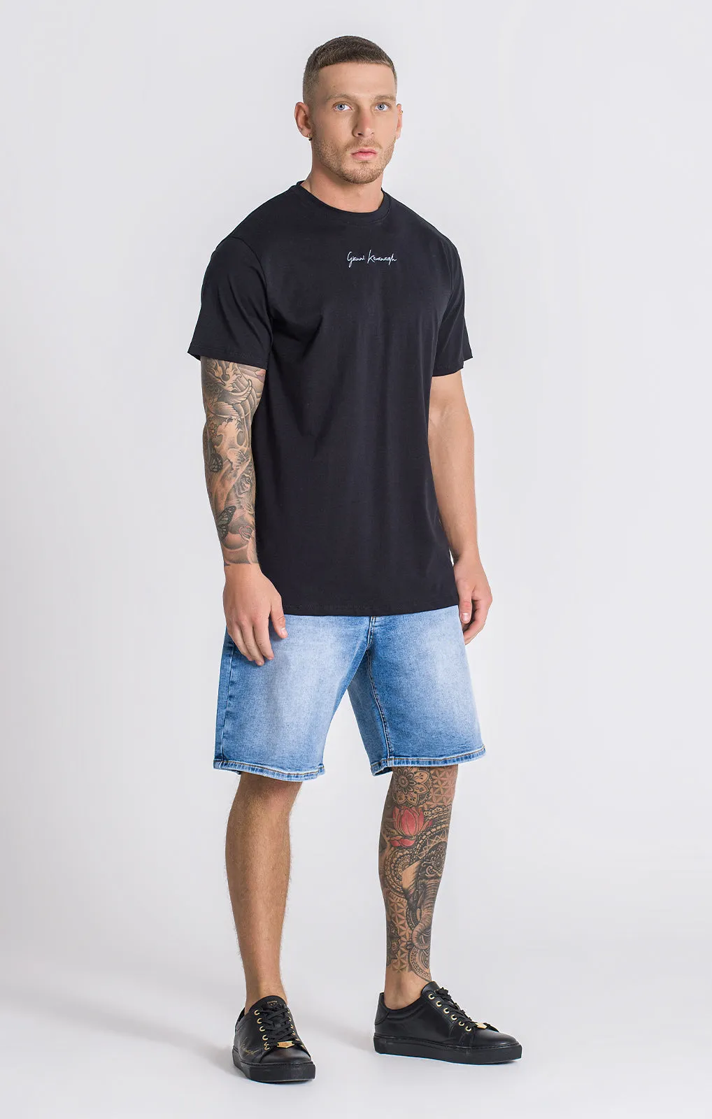 Black Block Tee