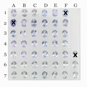 Calibrated Oval 4.5mm 0.30ct Unheated Sapphires