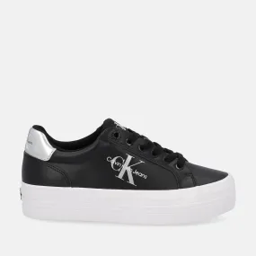 CALVIN KLEIN VULC FLATF LACEUP LTH REFL