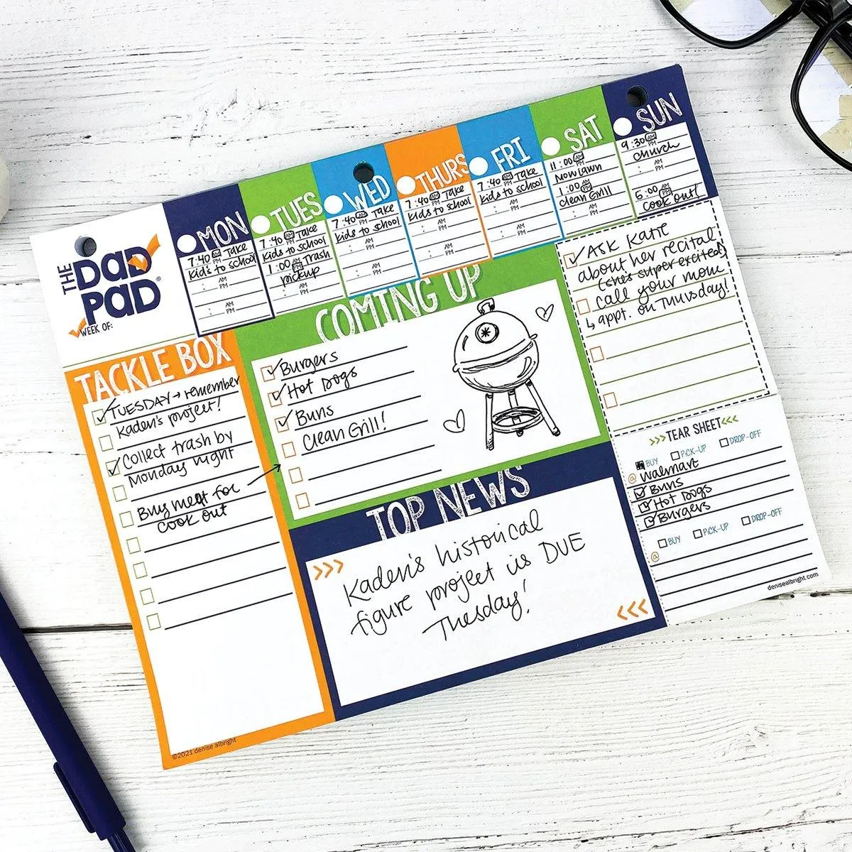 Dad Pad® Weekly Planner Pad