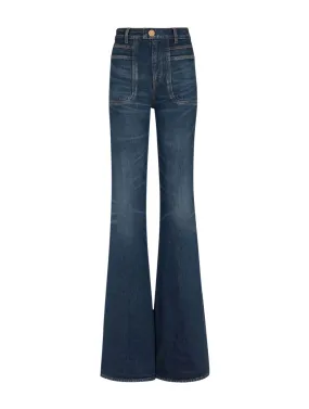 DENIM FLARE PANTS