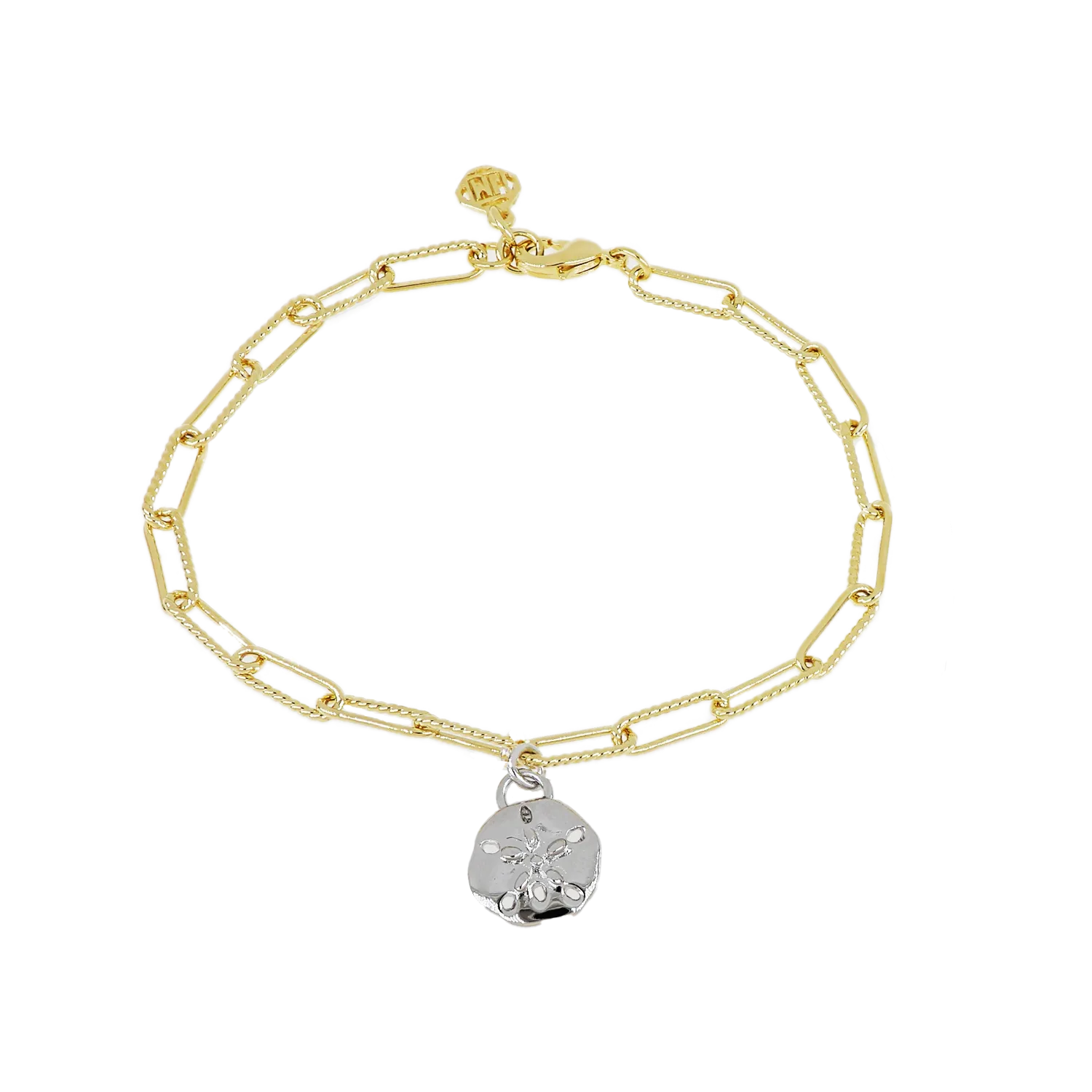 Diamante Charm Bracelet Sand Dollar