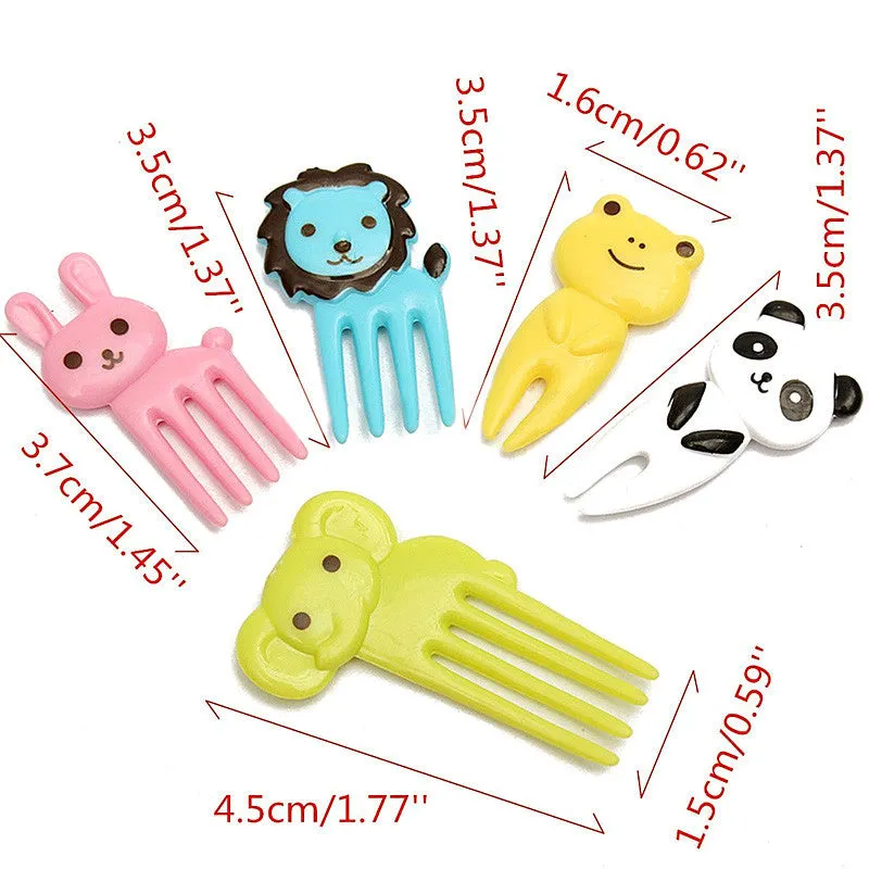 Elephants & Animals Food Forks