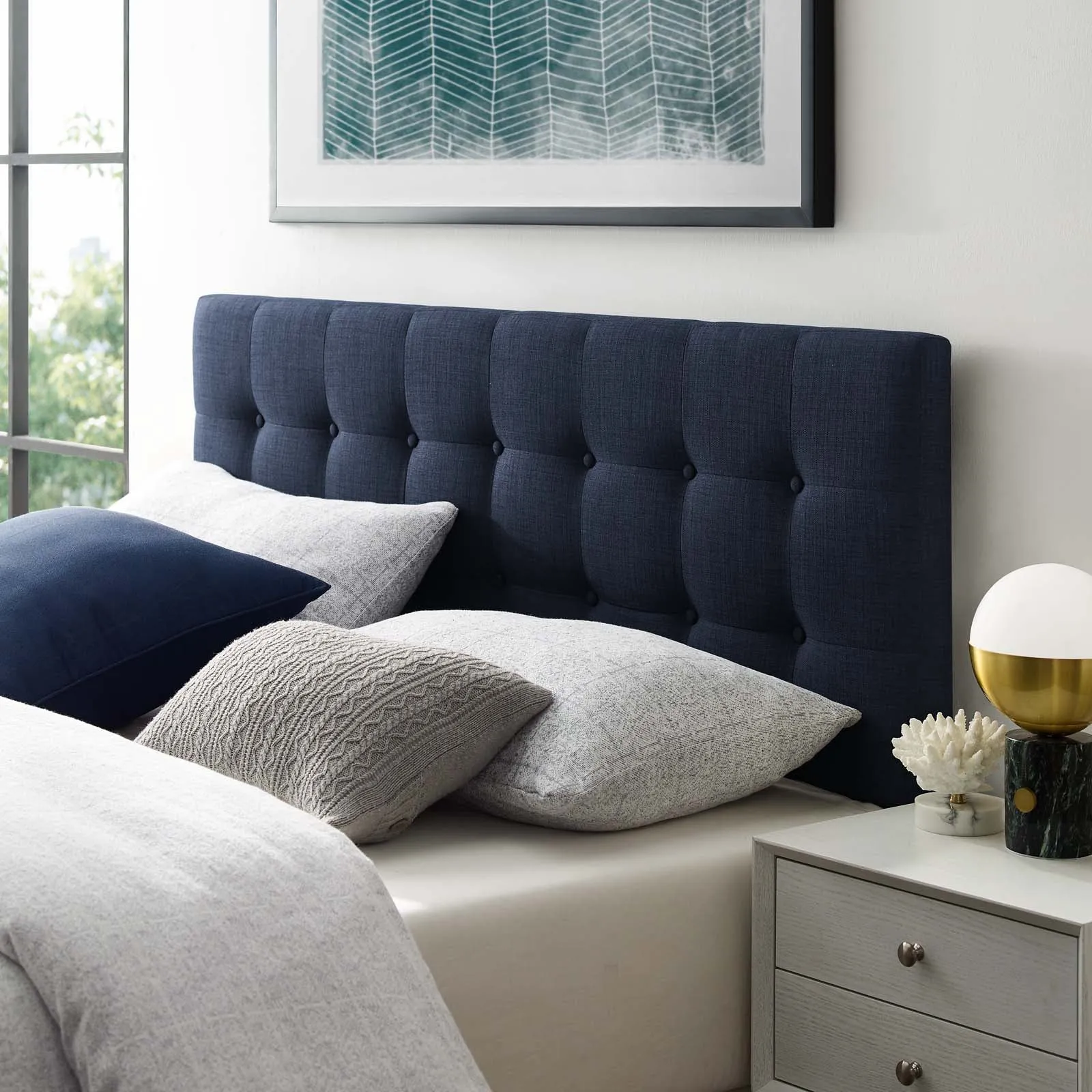 Emily Upholstered Fabric Headboard