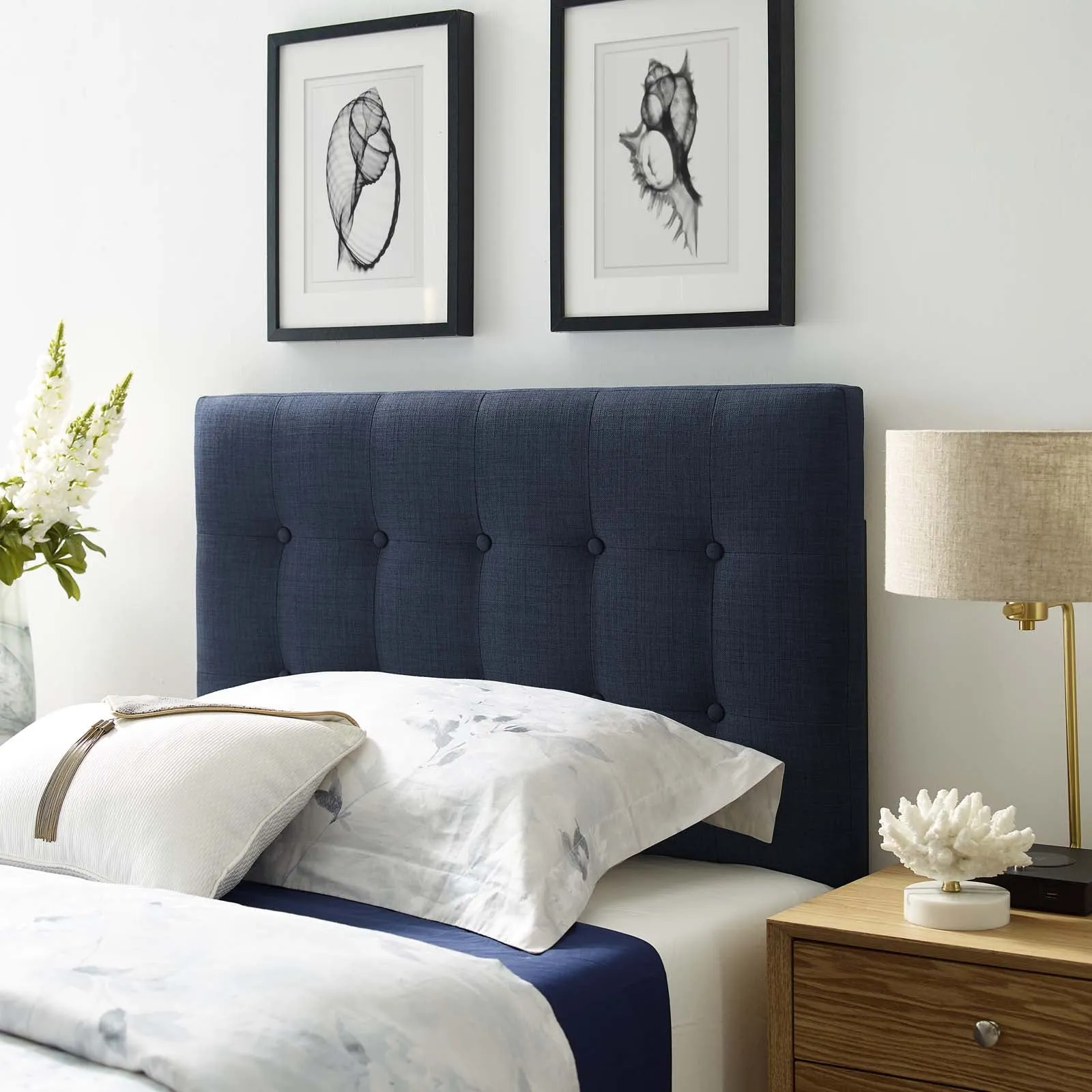 Emily Upholstered Fabric Headboard