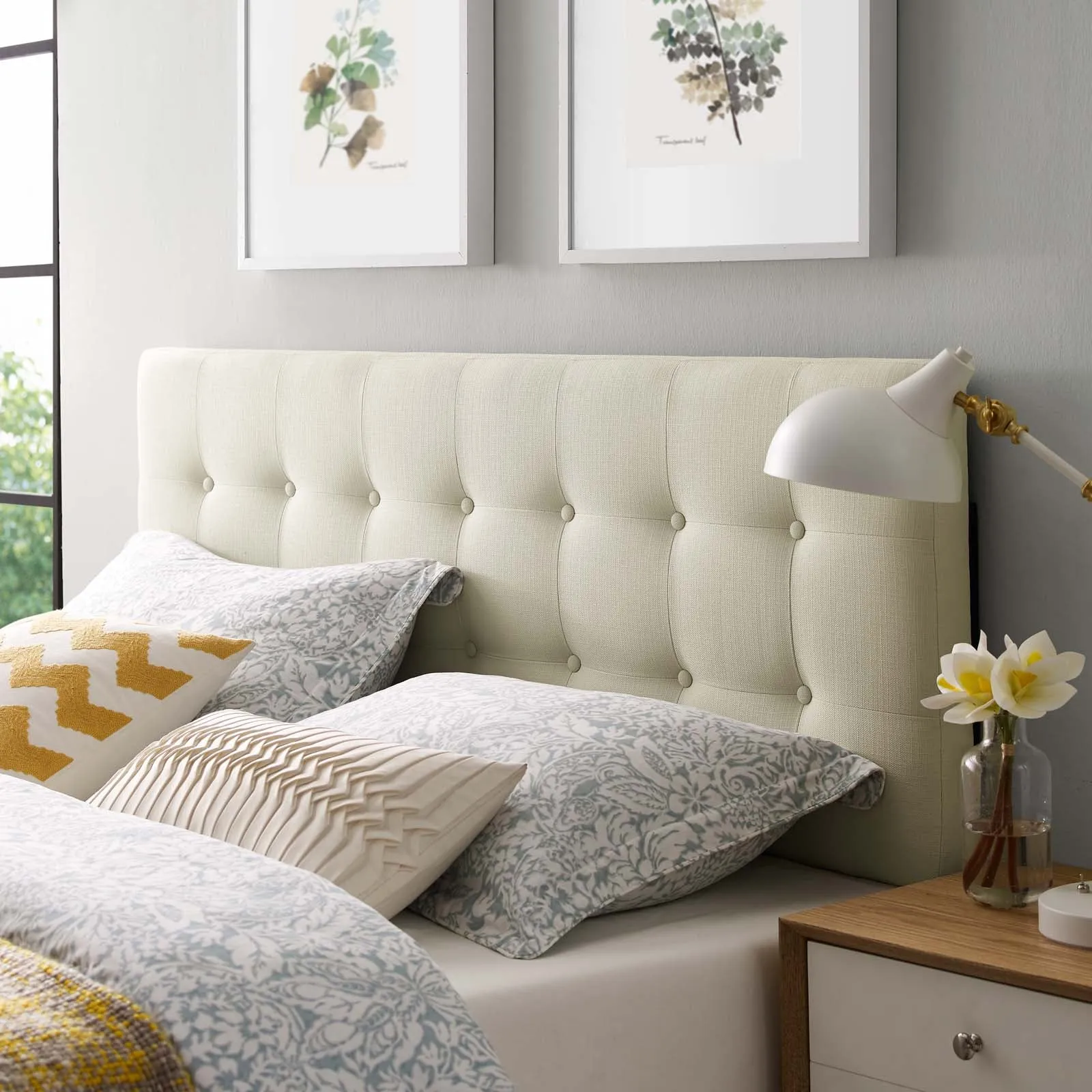 Emily Upholstered Fabric Headboard