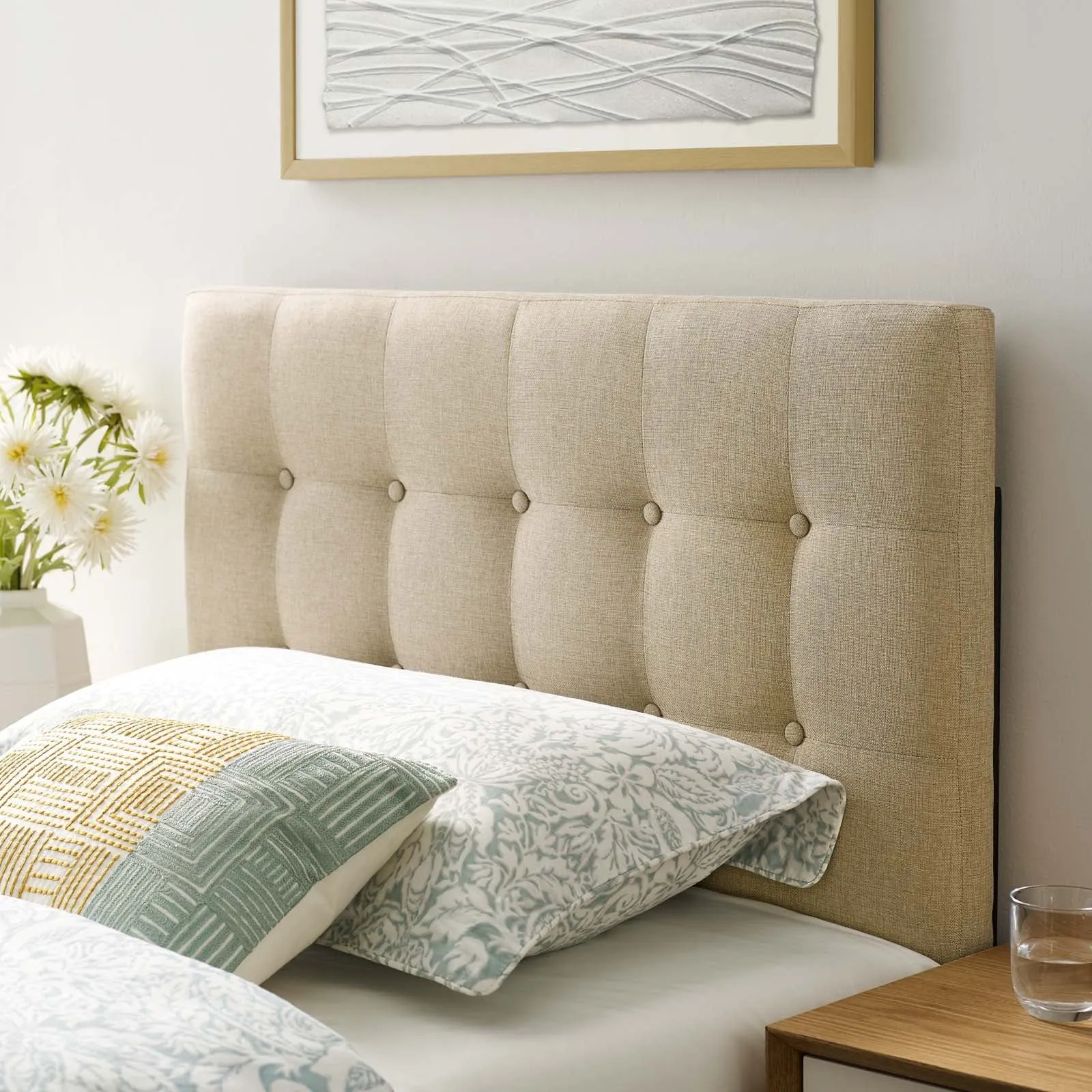 Emily Upholstered Fabric Headboard