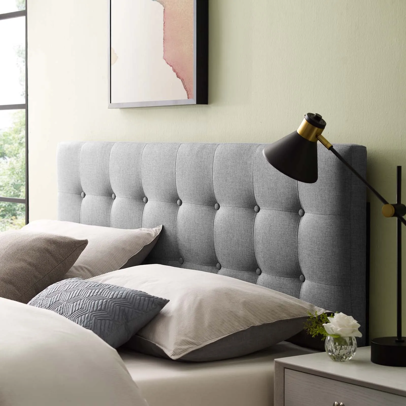 Emily Upholstered Fabric Headboard