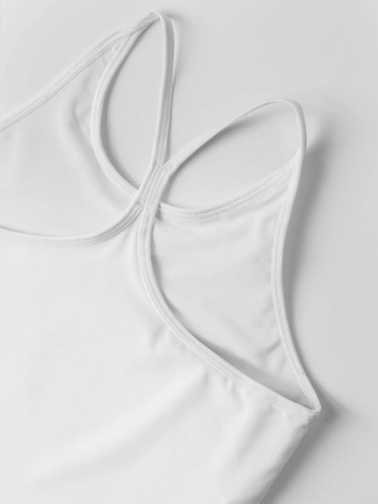 Girls Strappy Tank - White