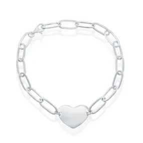 Heart Paperclip Bracelet