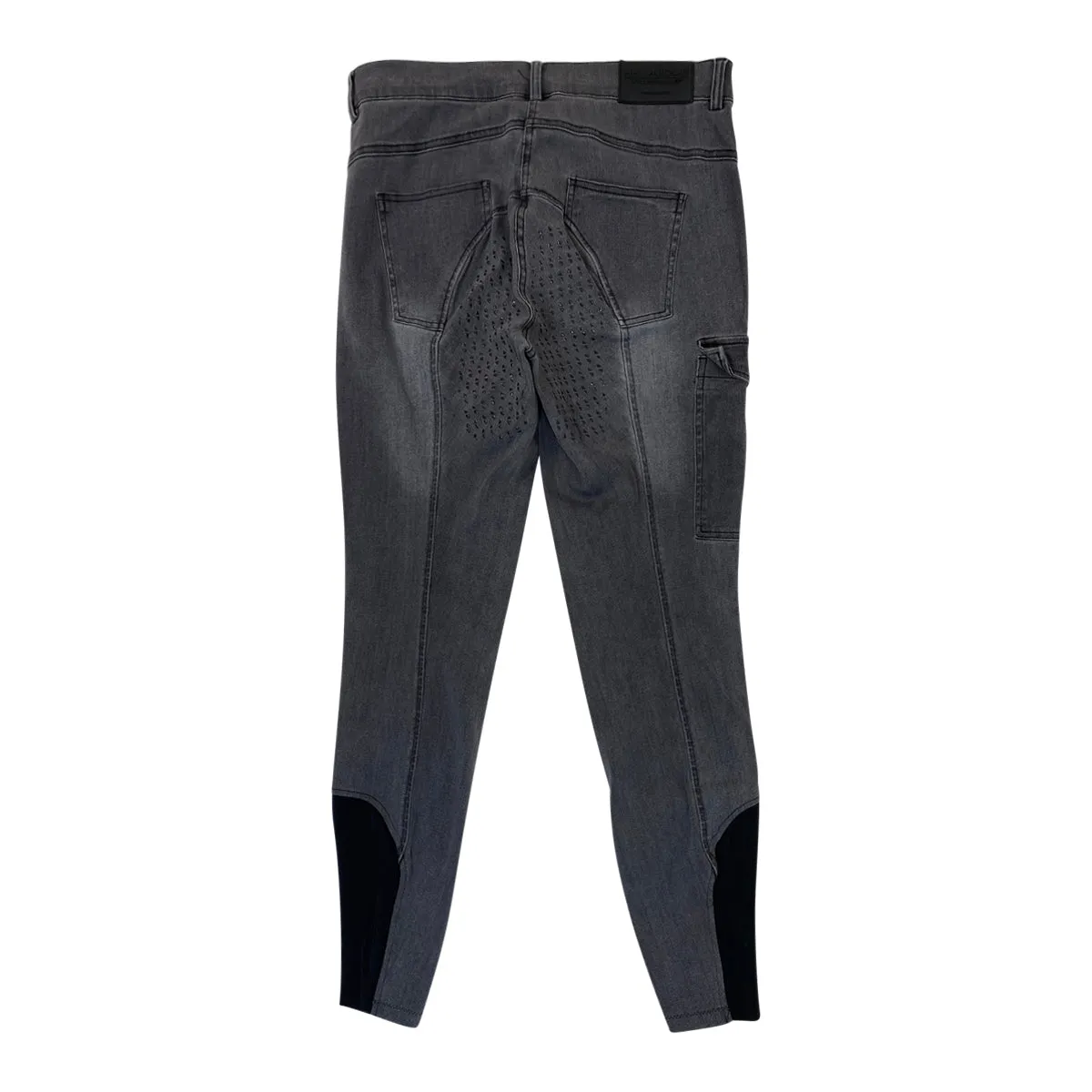 HH Unique Denim Breeches in Acid Grey - Women's UK 14/US 10