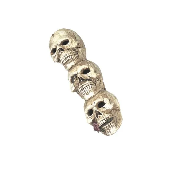 Incense Cone Burner - 3 Skulls