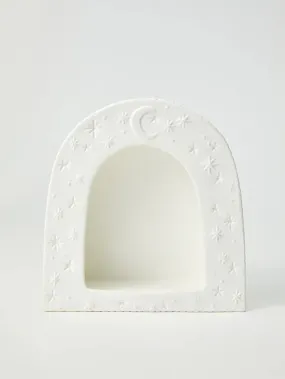 JONES & CO Luna White Wall Shelf