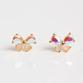 Kaleidoscope Butterfly Stud Earrings