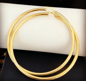 Lila hoop earrings E105