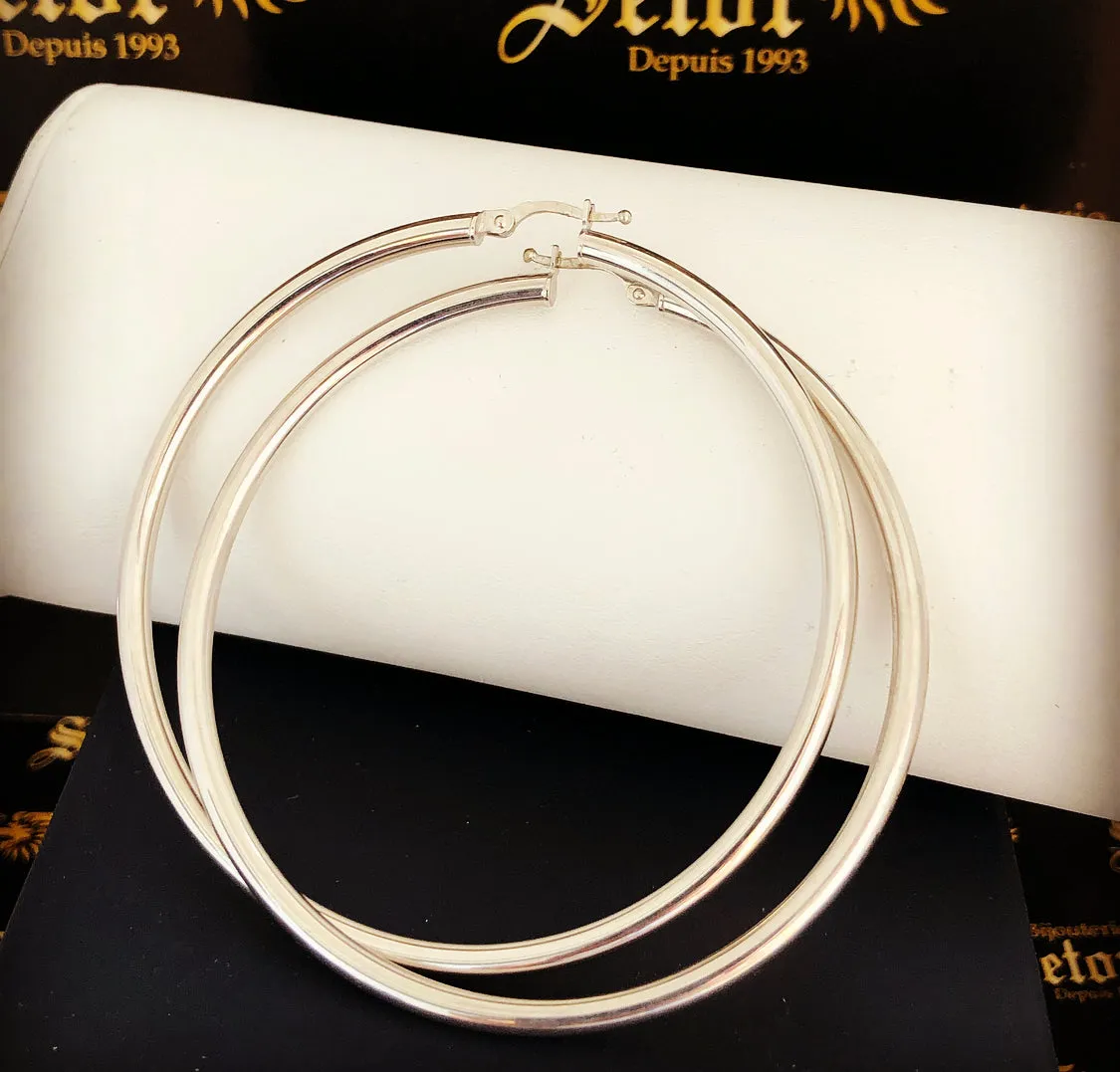 Lila hoop earrings E105