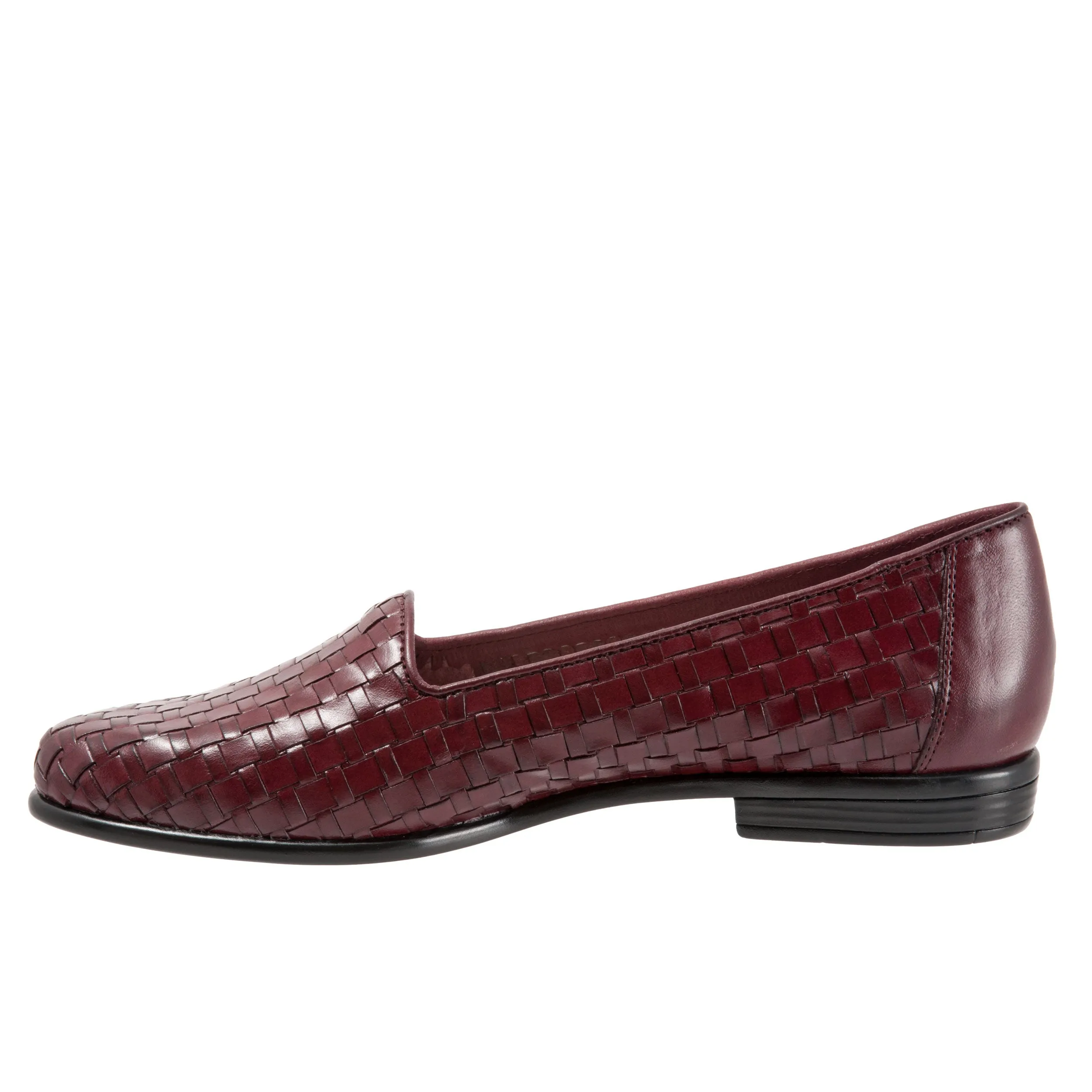 Liz Woven Black Cherry Slip-on Shoes