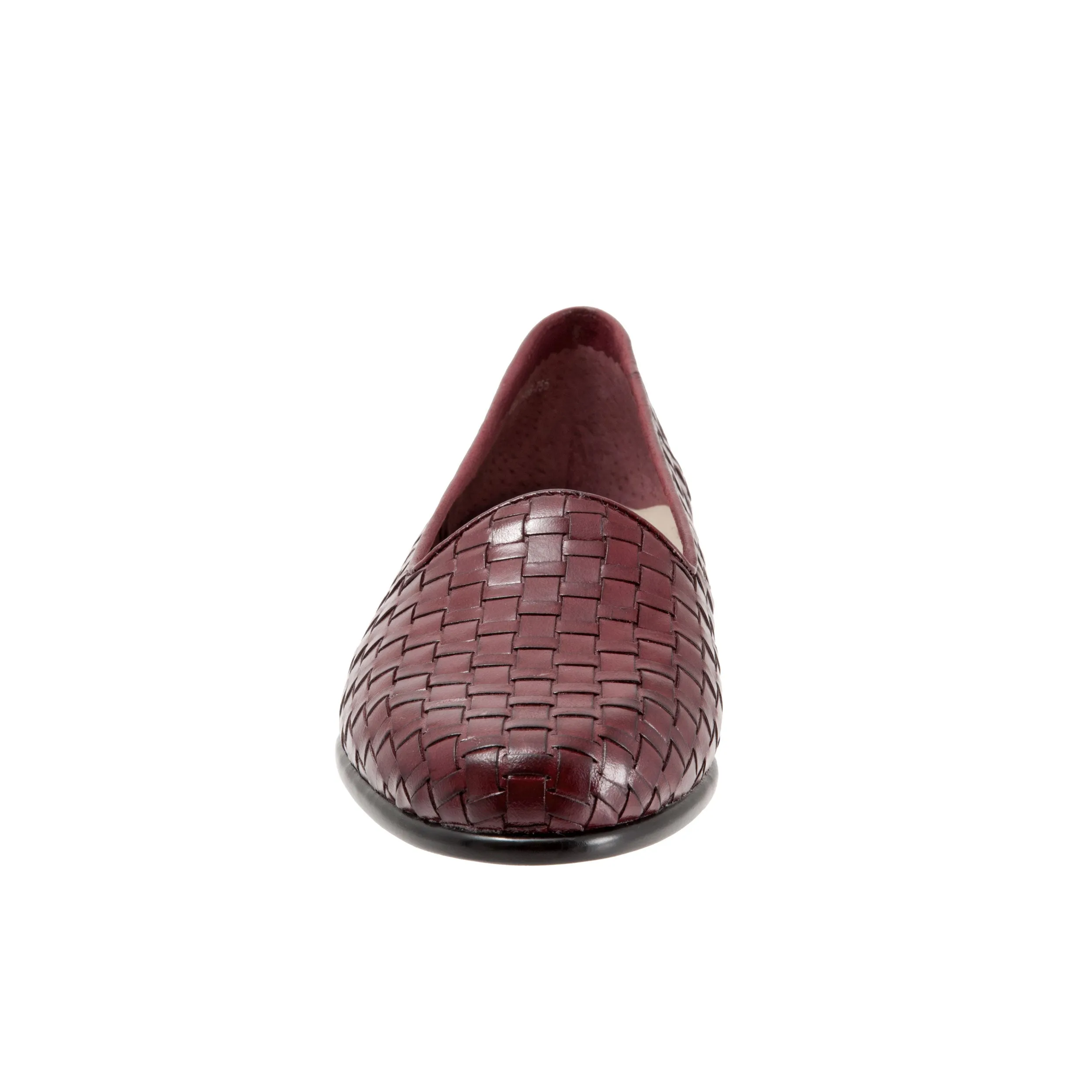 Liz Woven Black Cherry Slip-on Shoes