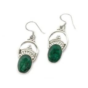 Mahe Emerald Quartz Boho Earrings