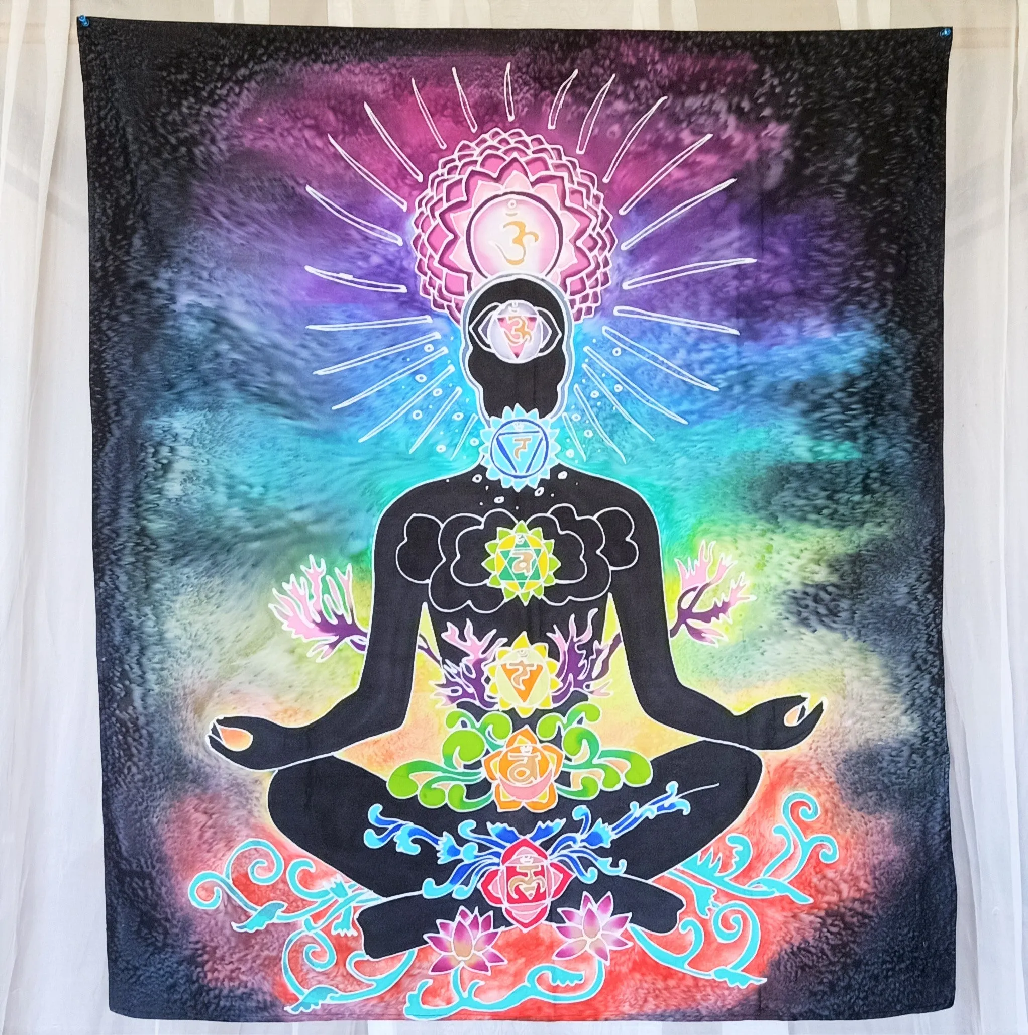 Meditating Chakra Batik