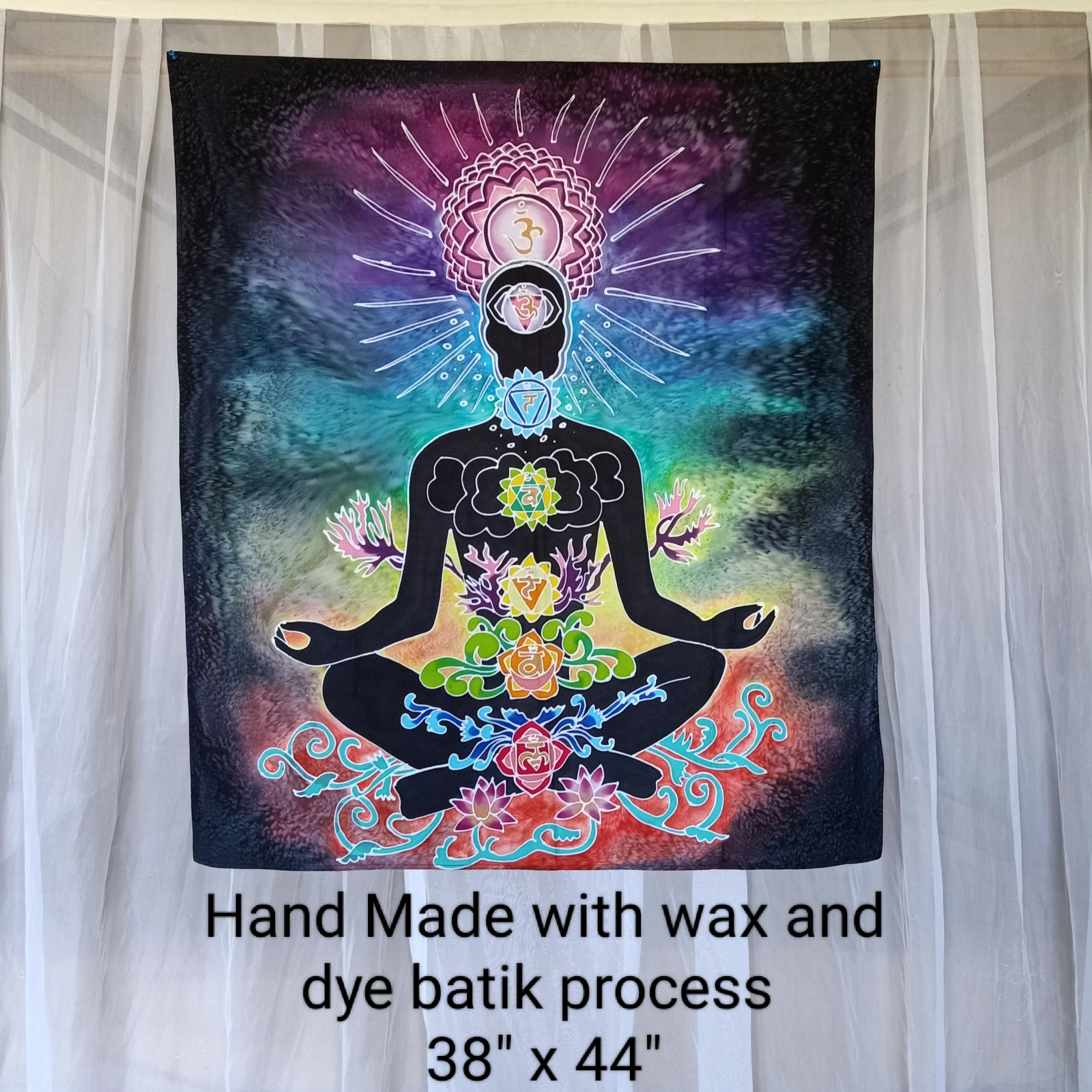 Meditating Chakra Batik