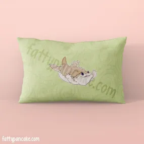 Mighty Leap Bearded Dragon, Cute Reptile Rectangular Pillow