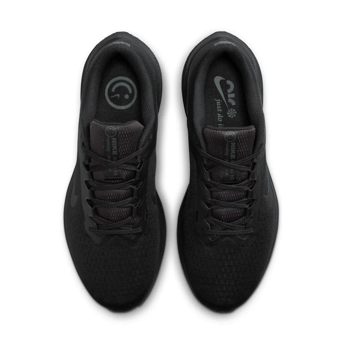 NIKE MEN'S WINFLO 10 TRIPLE BLACK ROAD RUNNING SHOES