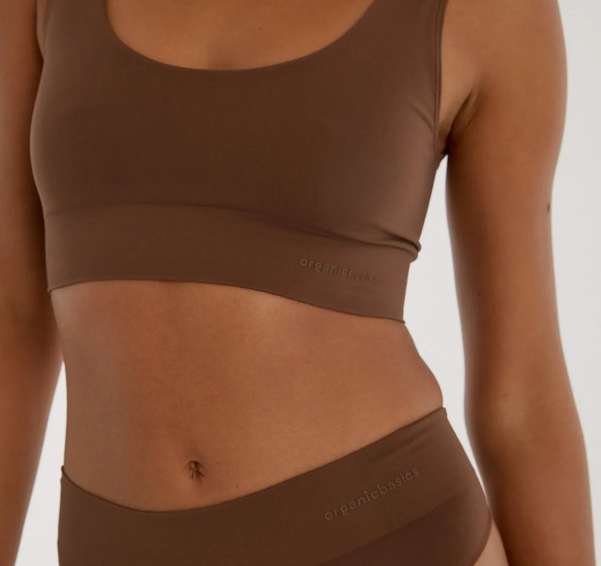 Organic Basics Smooth Bralette Walnut