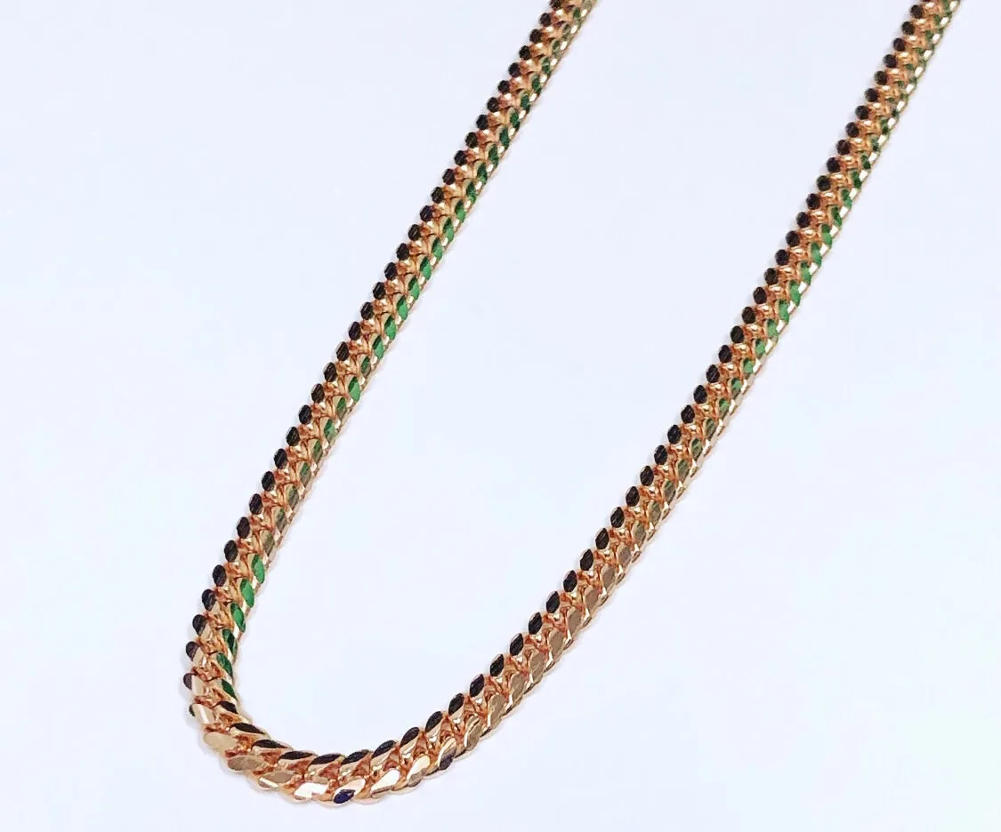 Rose gold Miami Cuban link chain