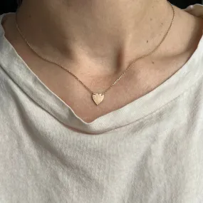 Small Heart Necklace in Reclaimed 14k Gold