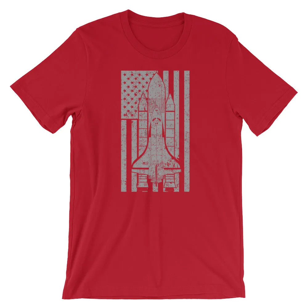 Space Shuttle Vintage Flag Tee