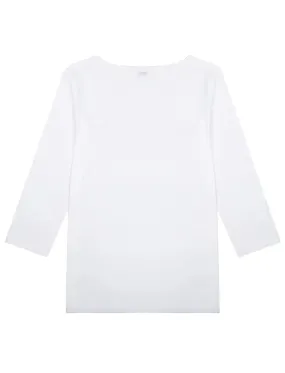 Sunspel Boat Neck T-Shirt White