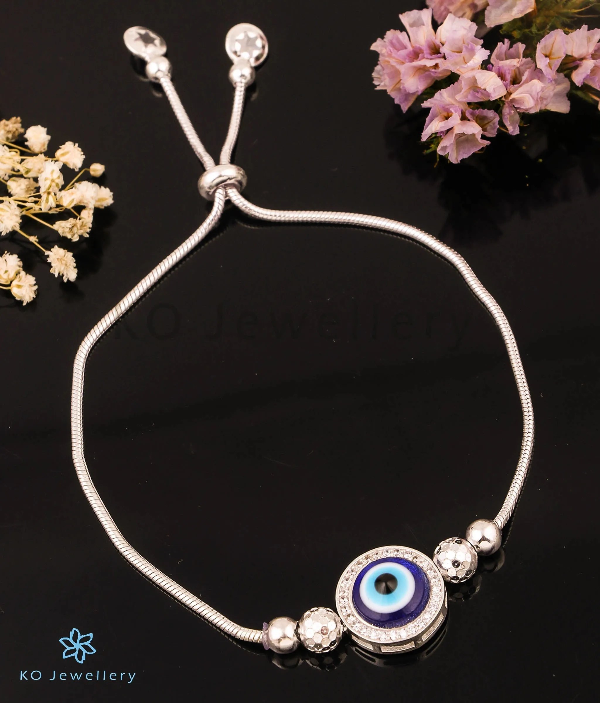 The Adira Evileye Silver Bracelet