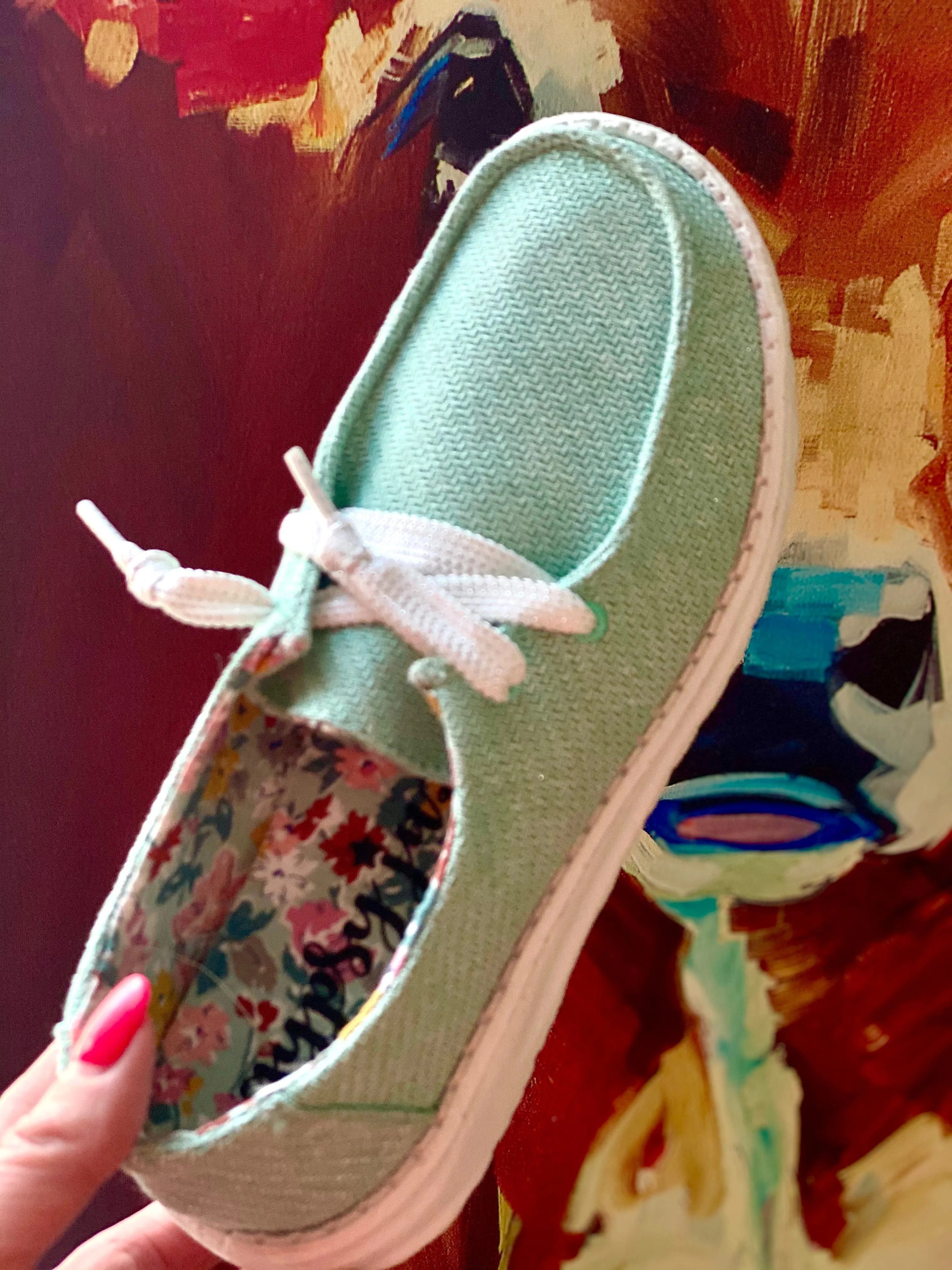 The Gypsy Jazz Turquoise Mint Dude Shoe