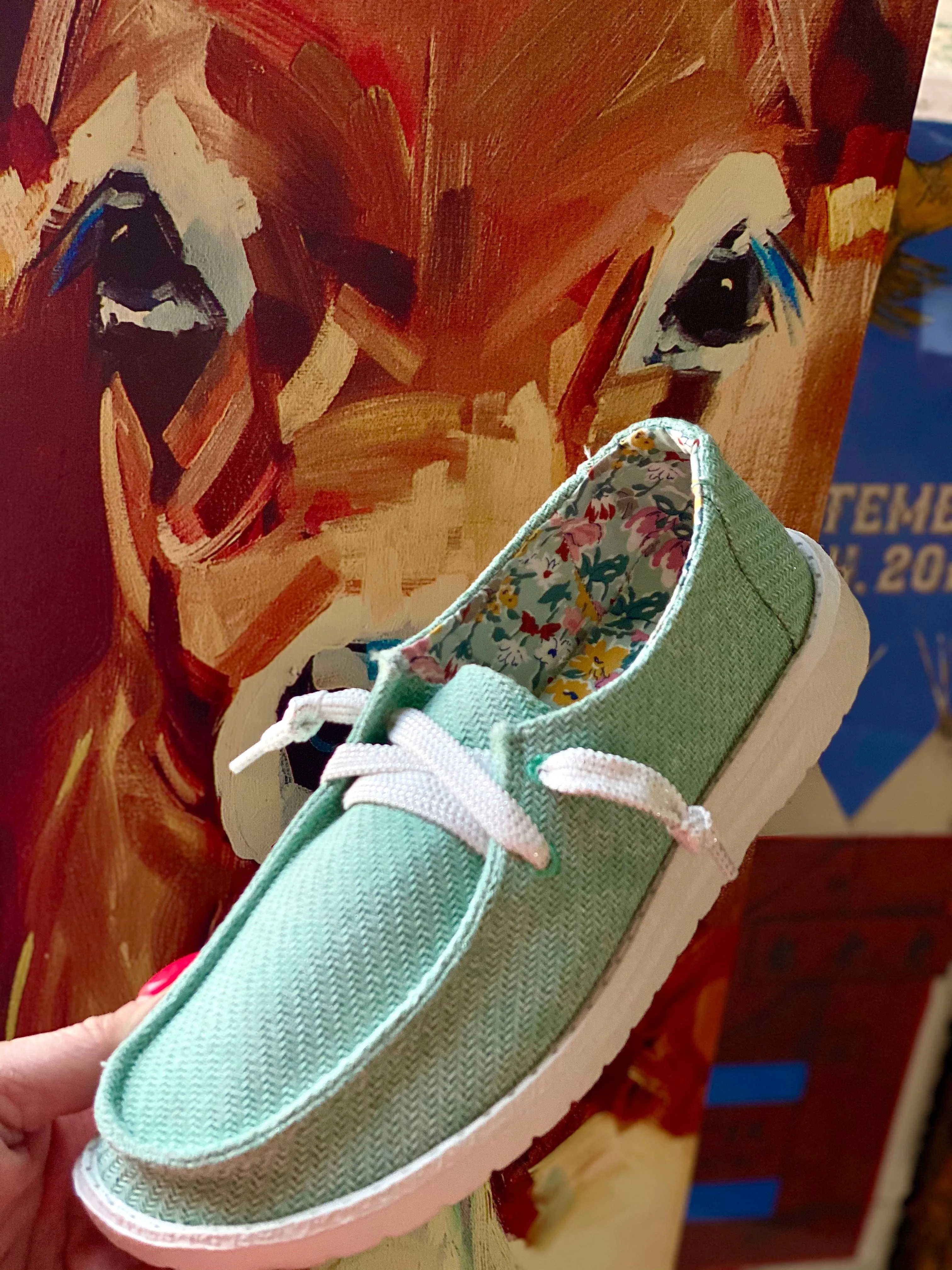 The Gypsy Jazz Turquoise Mint Dude Shoe