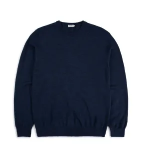 Trunk Harley Merino Crew Neck Sweater: Mid Blue