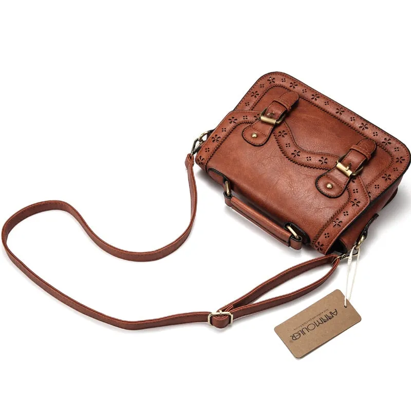 Vintage PU Leather Shoulder Bag