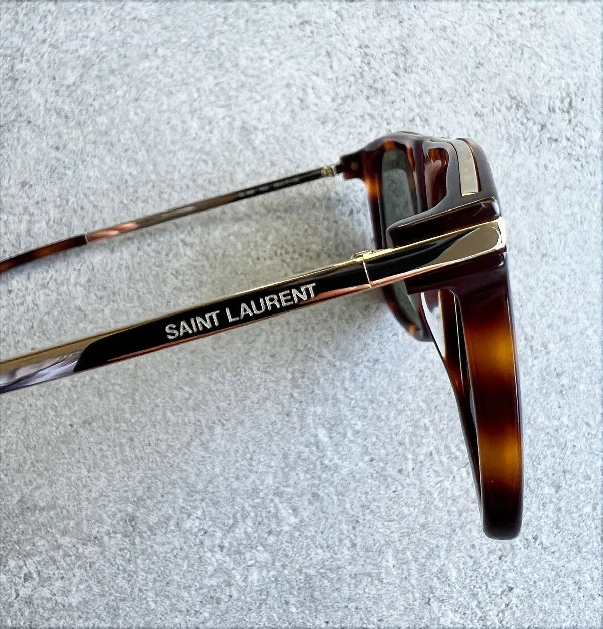 YSL SL495 Sunglasses, Havana