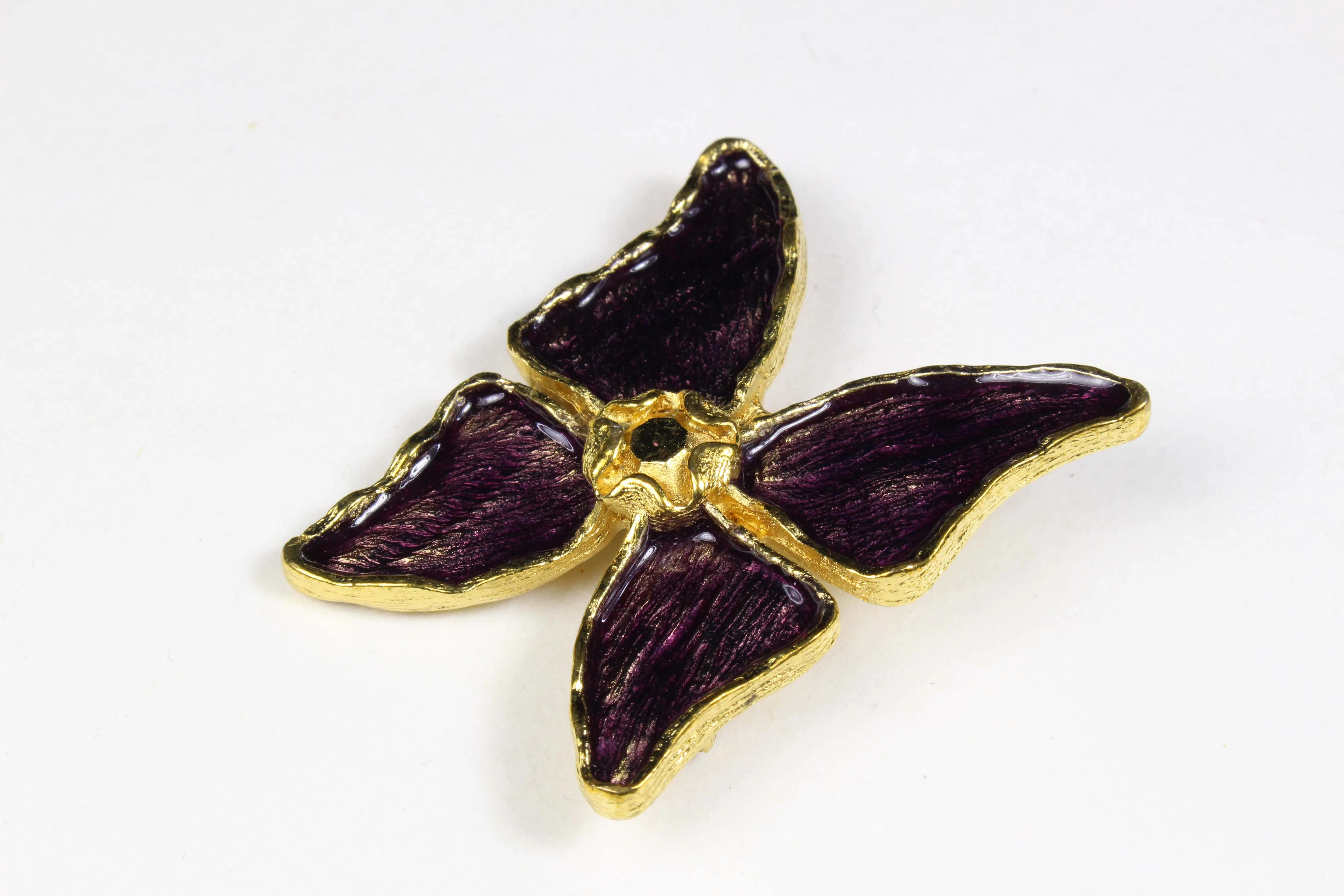 YVES SAINT LAURENT butterfly brooch