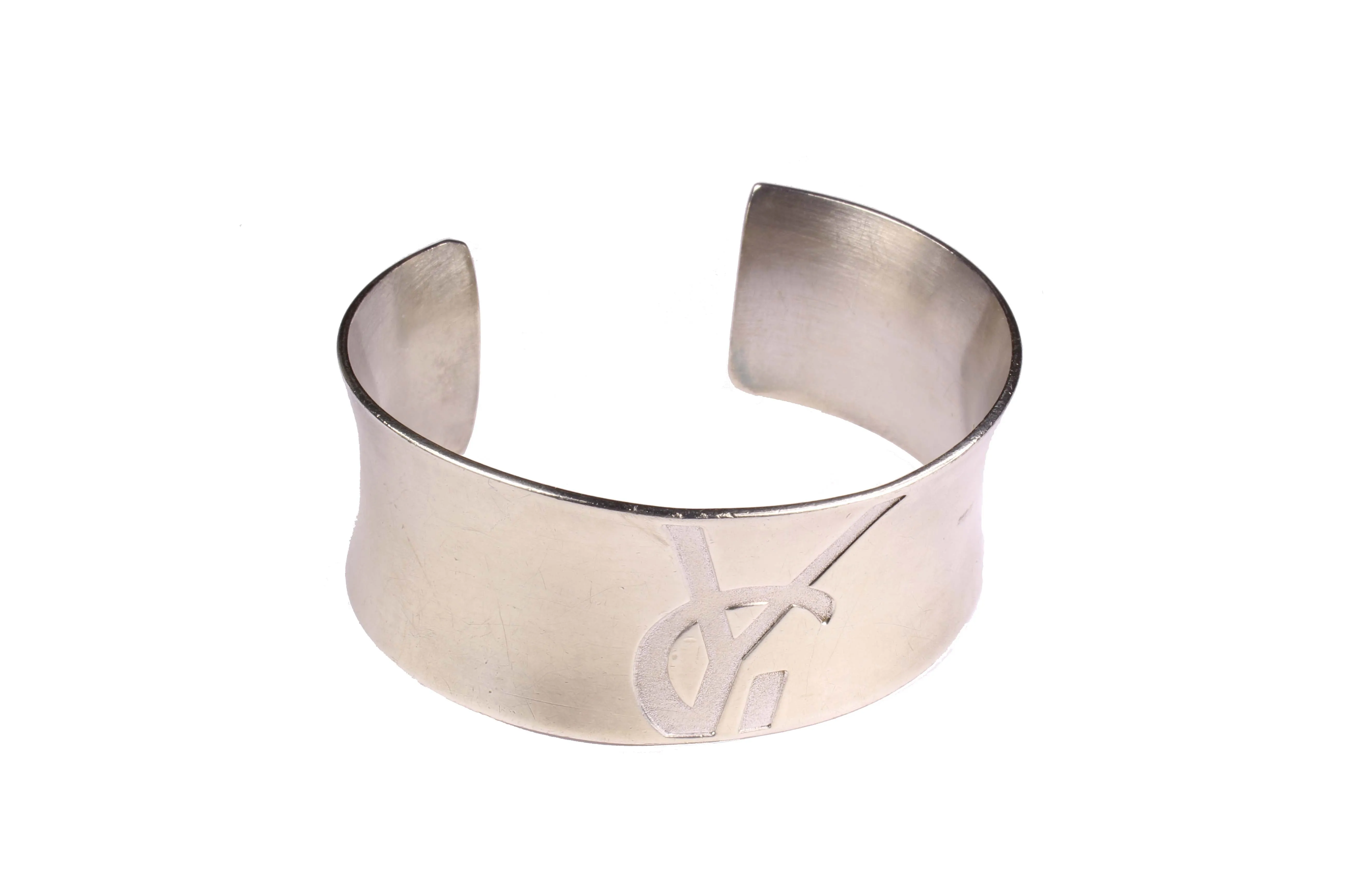 YVES SAINT LAURENT silver cuff bracelet